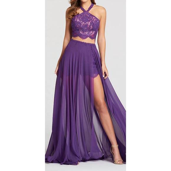 ELLIE WILDE Dresses & Skirts - NEW ELLIE WILDE three-piece prom dress in purple